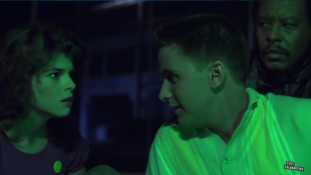 Emilio Estevez and Olivia Barash in Repo Man (1984) Emilio Estevez and Olivia Barash in Repo Man (1984)
