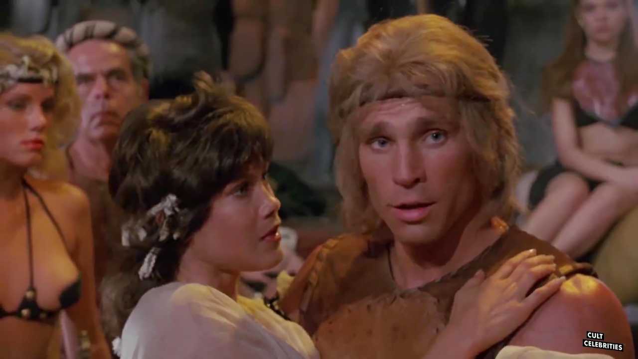 Barbi Benton and Richard Hill in Deathstalker (1983)