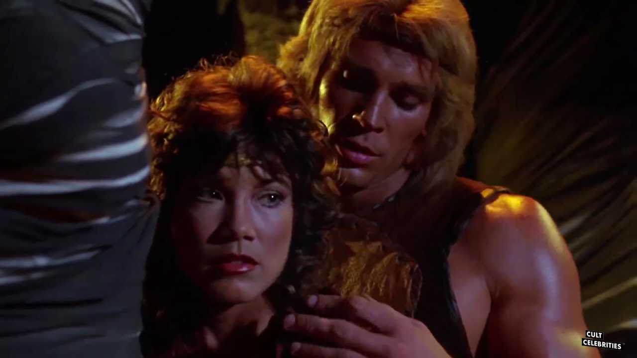 Barbi Benton and Richard Hill in Deathstalker (1983)