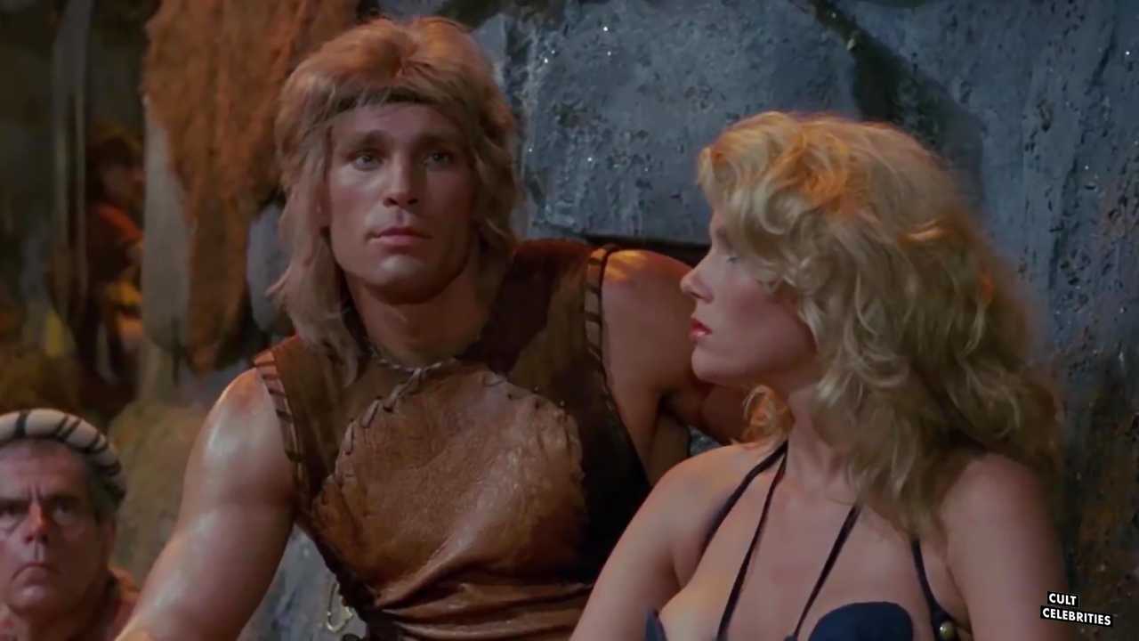 Lana Clarkson and Richard Hill in Deathstalker (1983)