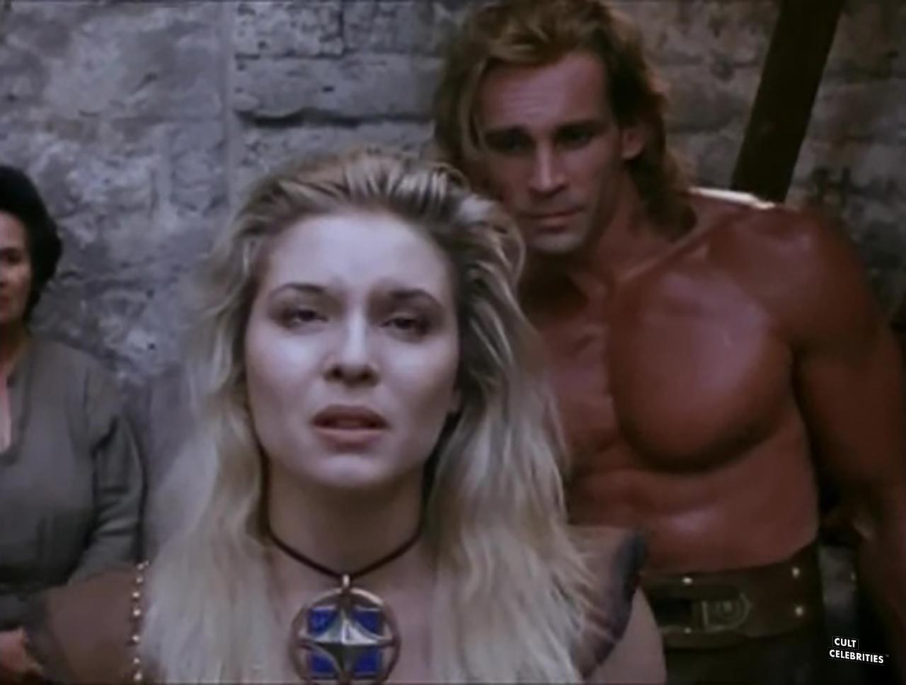 Maria Ford and Richard Hill in Deathstalker IV: Match of Titans (1991)