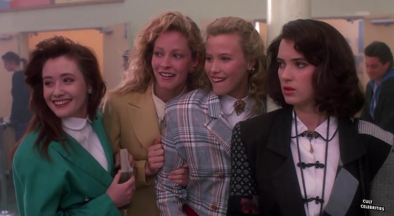 Winona Ryder, Shannen Doherty, Lisanne Falk, and Kim Walker in Heathers (1988)