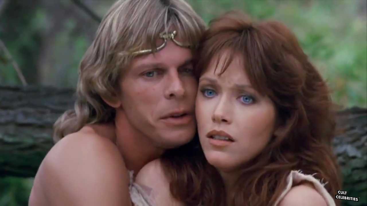 Marc Singer and Tanya Roberts in The Beastmaster (1982)