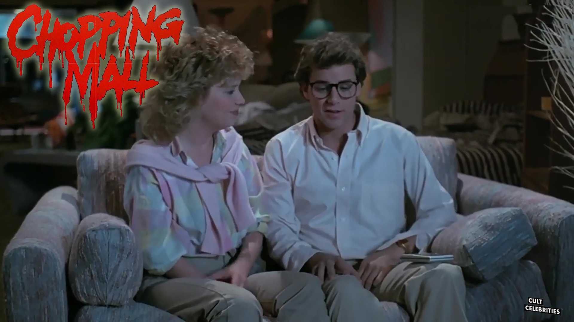 Kelli Maroney and Tony O’Dell in Chopping Mall (1986)