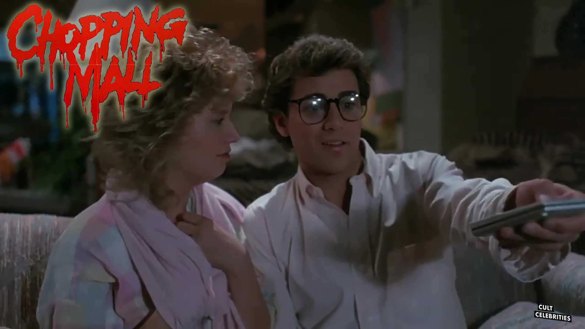 Kelli Maroney and Tony O’Dell in Chopping Mall (1986)