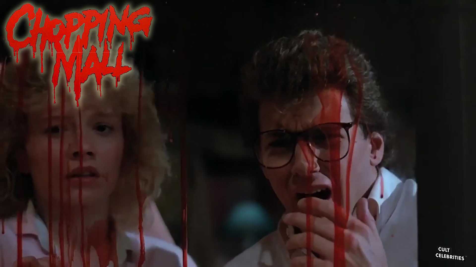 Kelli Maroney and Tony O’Dell in Chopping Mall (1986)