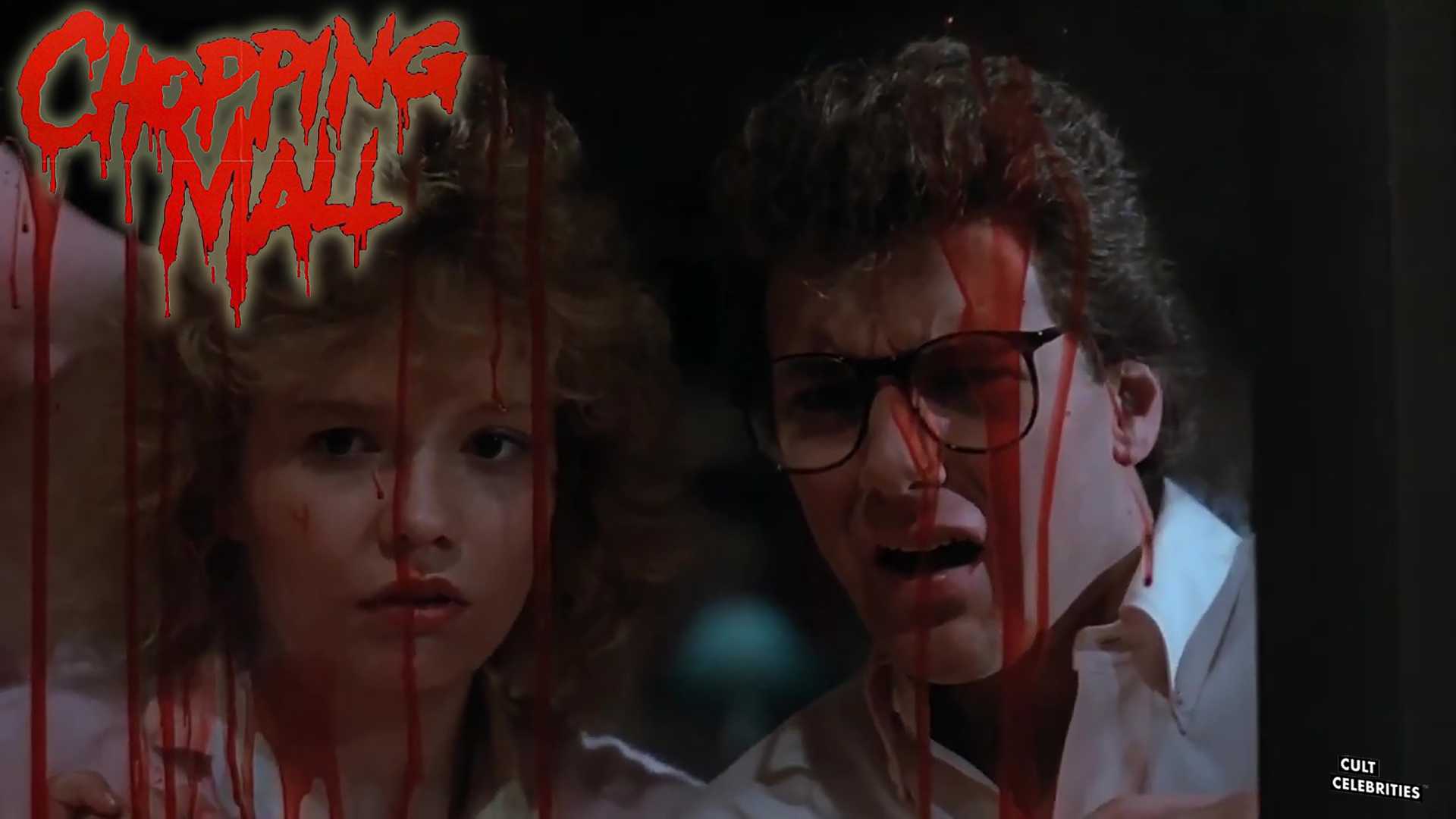 Kelli Maroney and Tony O’Dell in Chopping Mall (1986)