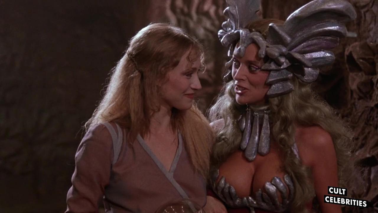 Sybil Danning and Darlanne Fluegel in Battle Beyond the Stars (1980)