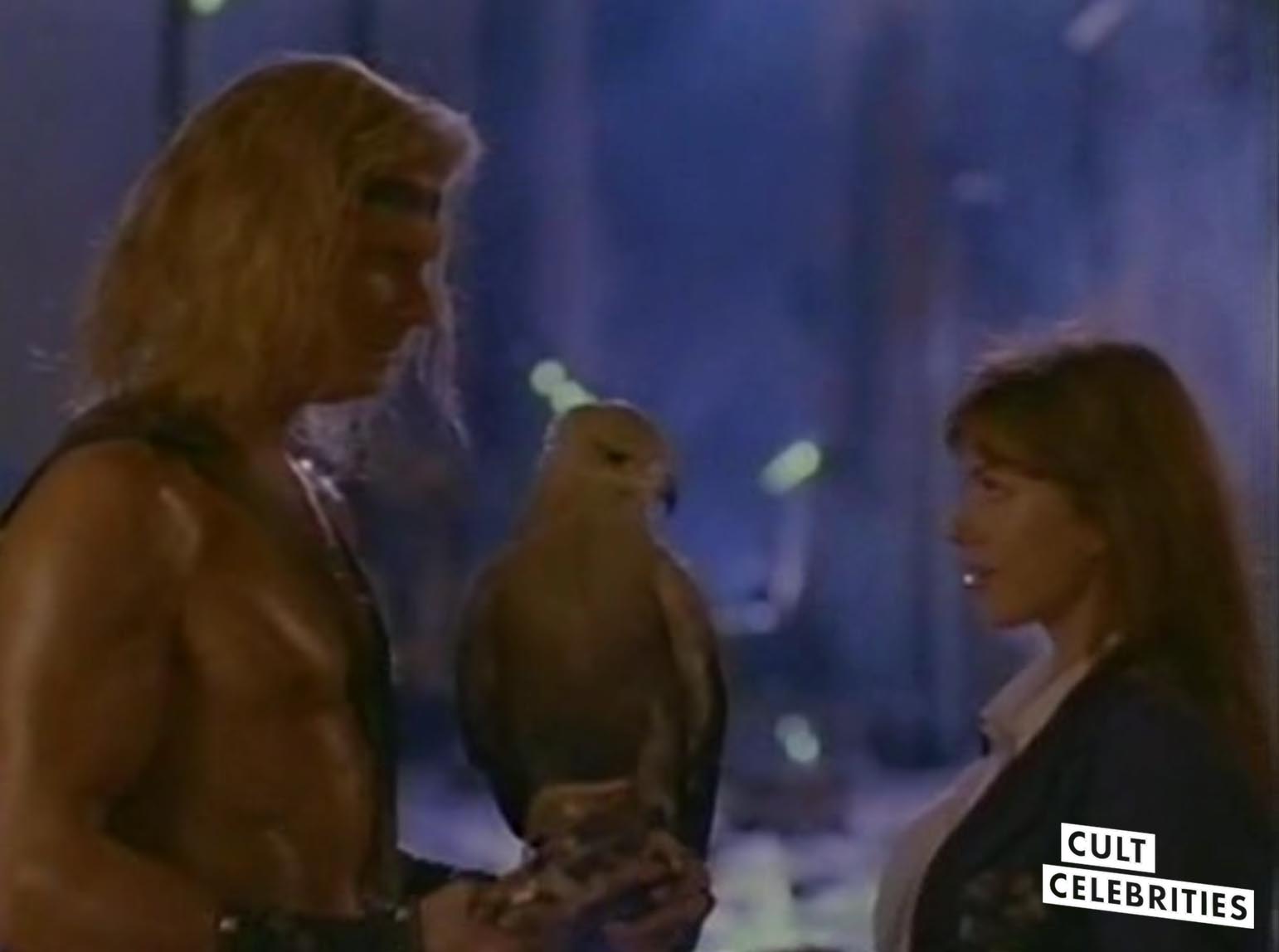 Marc Singer and Kari Wuhrer in Beastmaster 2: Through the Portal of Time (1991)