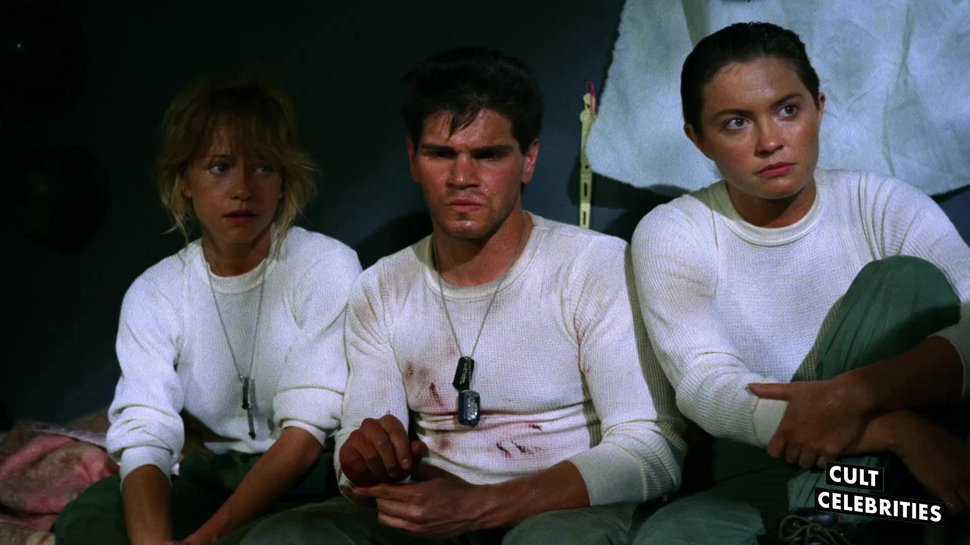 Linnea Quigley and Ashlyn Gere in Creepozoids (1987)