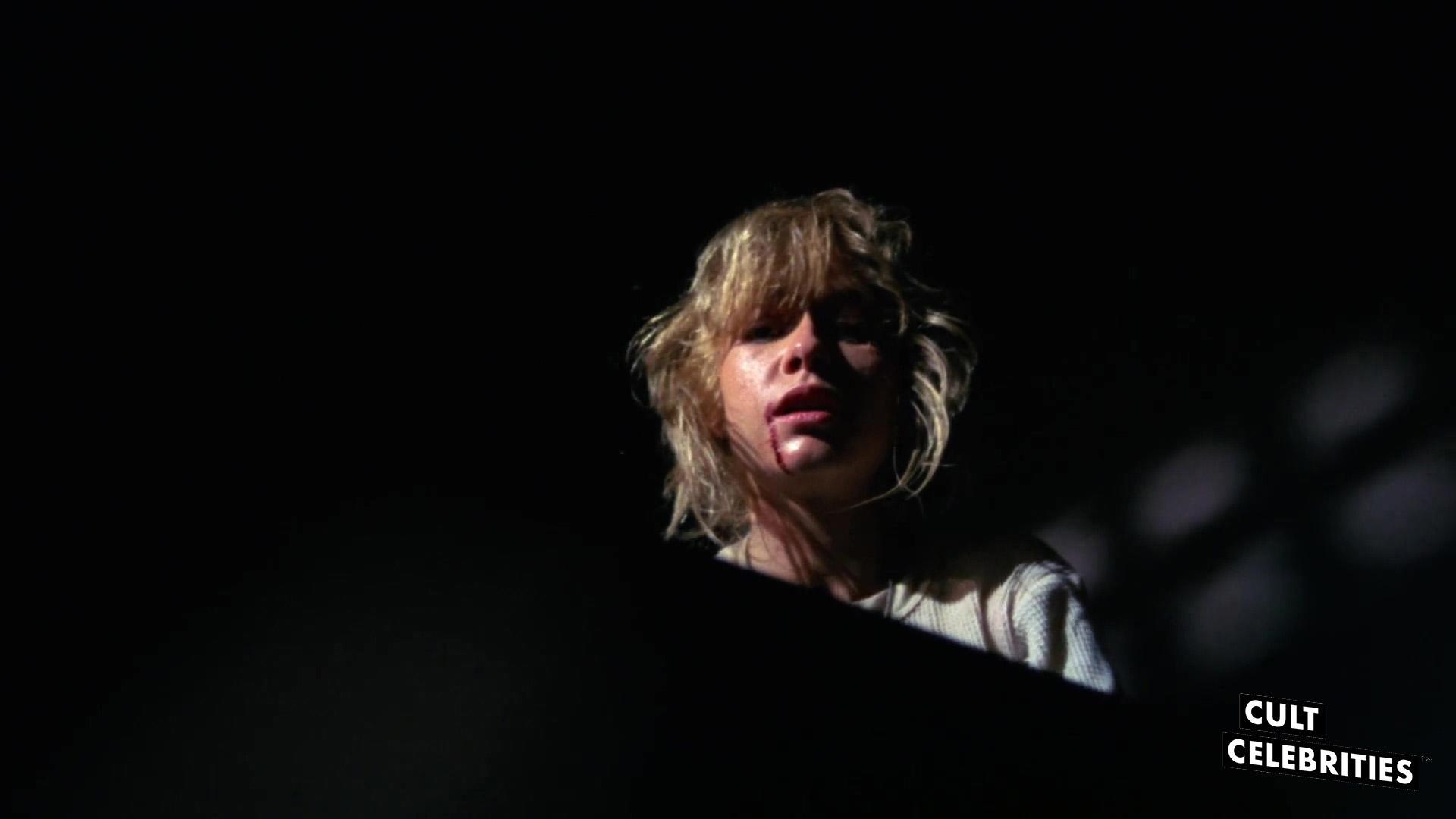 Linnea Quigley in the science-fiction horror film Creepozoids (1987)