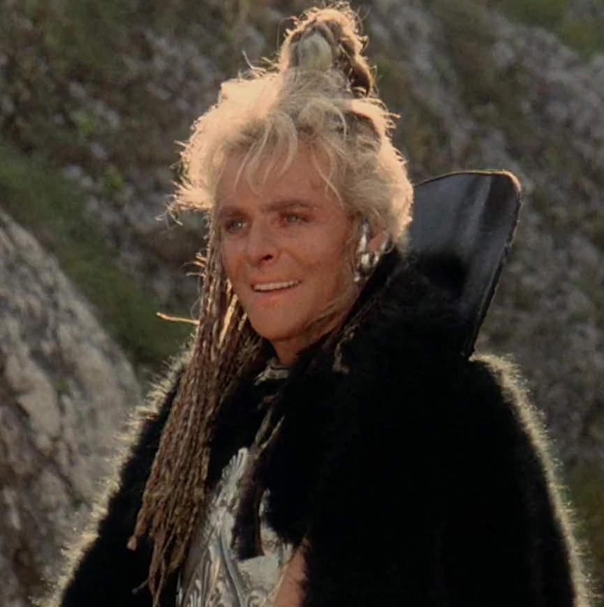 Richard Lynch in the 1987 sword-and-sorcery film The Barbarians.