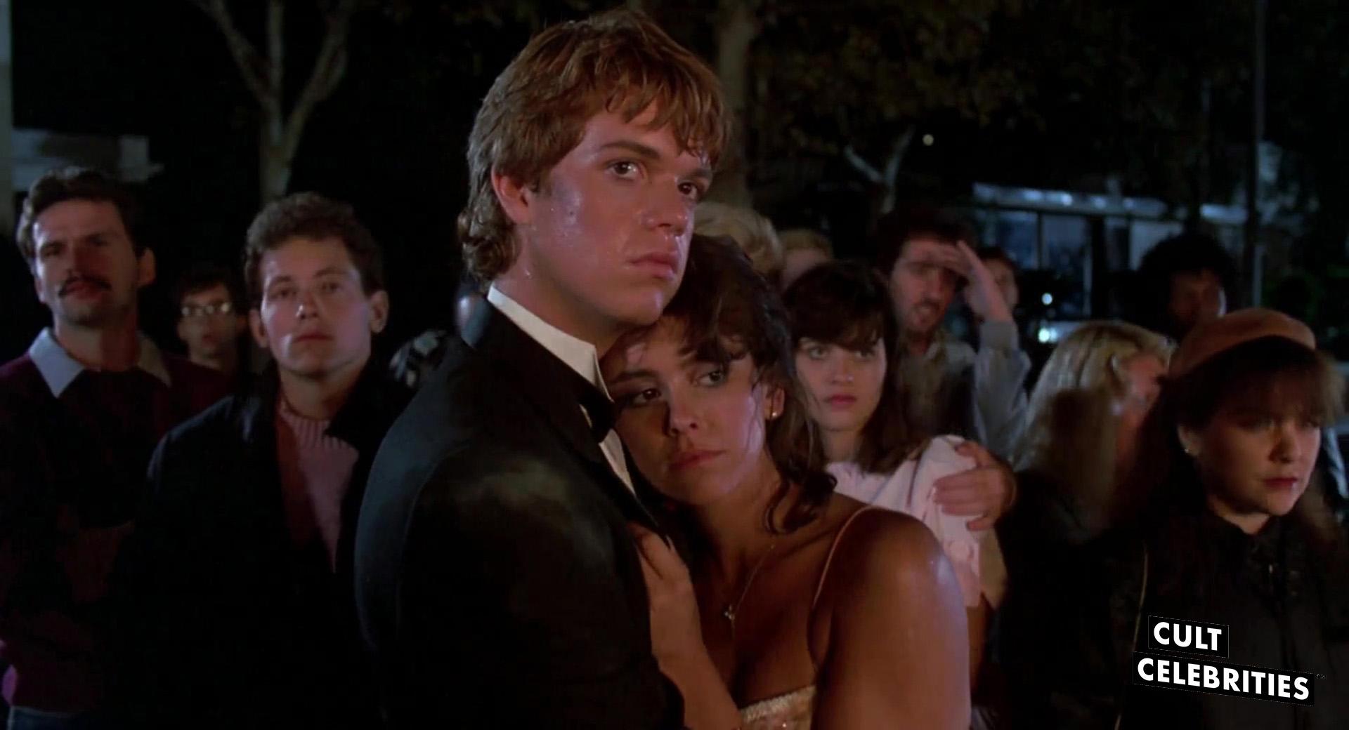 Jason Lively and Jill Whitlow in Night of the Creeps (1986)