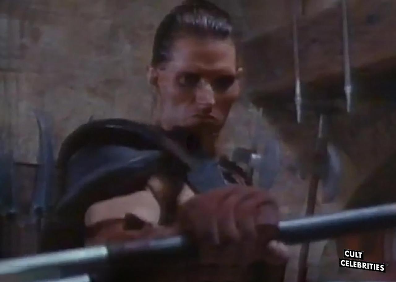 Miles O'Keeffe in Iron Warrior (1987)