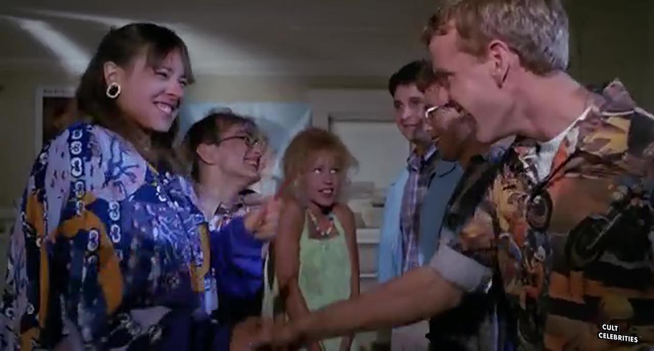 Michelle Bauer, Linnea Quigley, and Brinke Stevens in Nightmare Sisters (1988)
