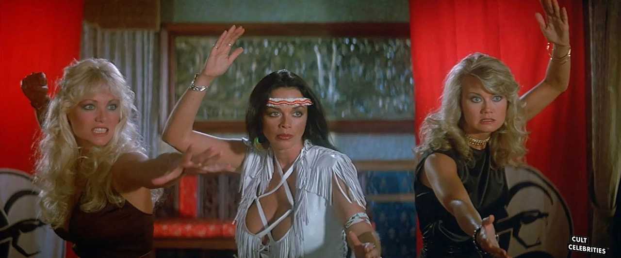 Angela Aames, Raven De La Croix and Melanie Vincz in The Lost Empire (1984)