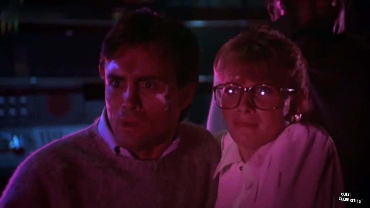 Jeffrey Combs and Barbara Crampton in From Beyond (1986)