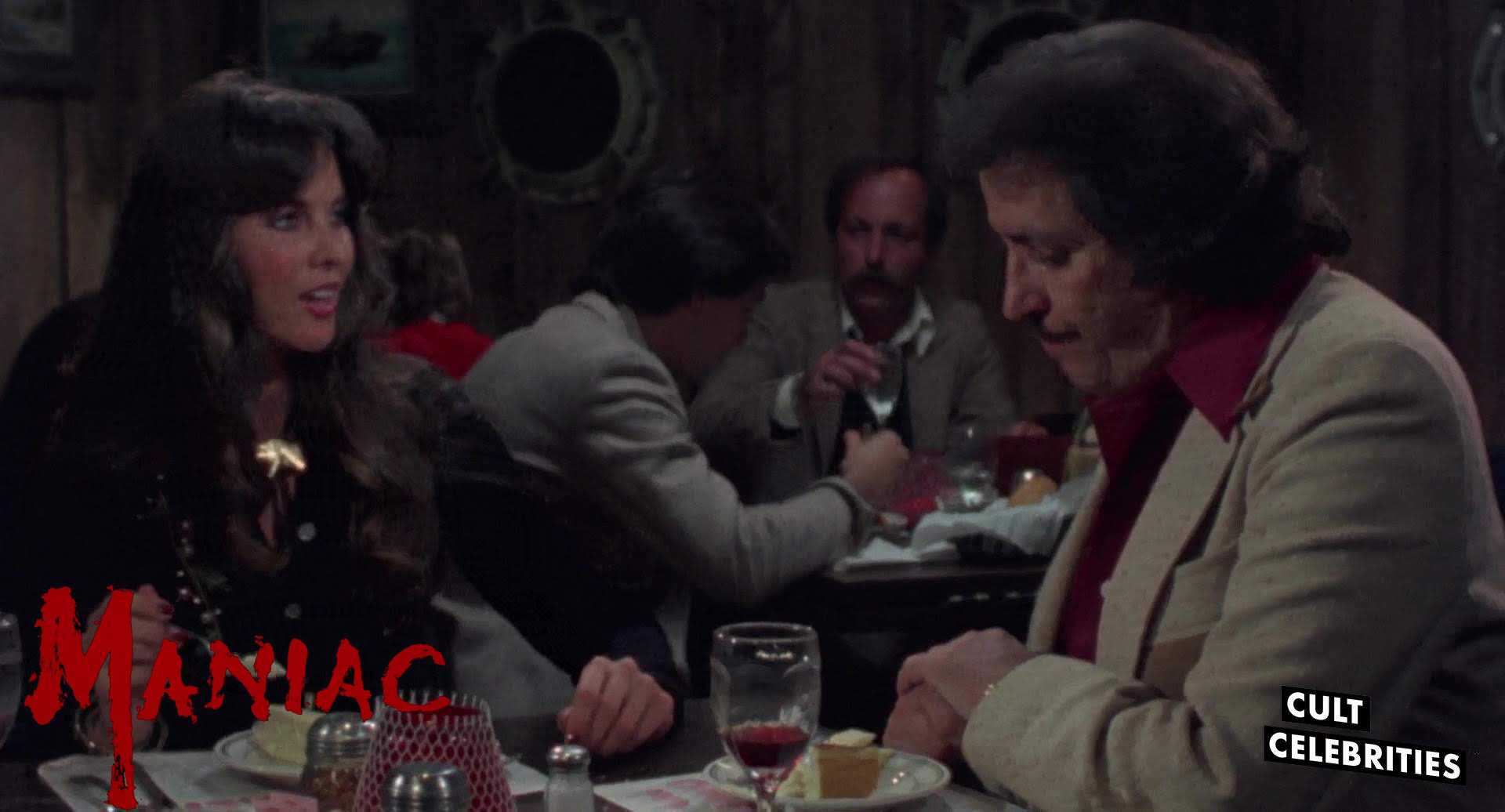 Joe Spinell and Caroline Monroe in Maniac (1980)