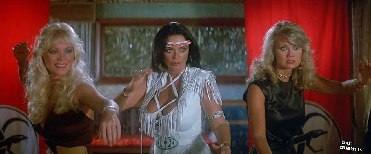 Angela Aames, Raven De La Croix and Melanie Vincz in The Lost Empire (1984)