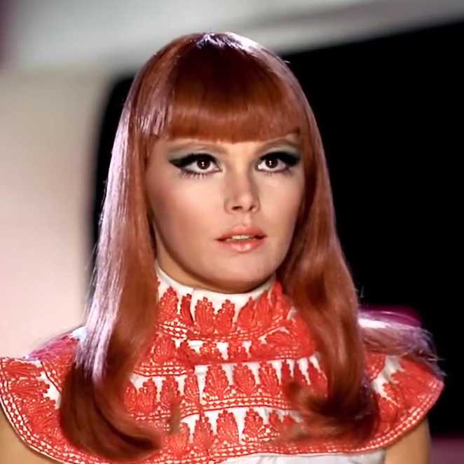 Brigitte Skay as Lachesis in Zeta One (1969)
