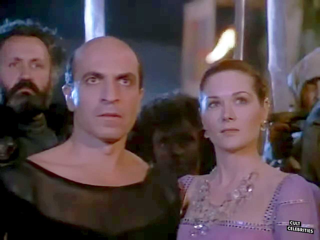 Terri Treas and Thom Christopher in Deathstalker and the Warriors from Hell (1988)