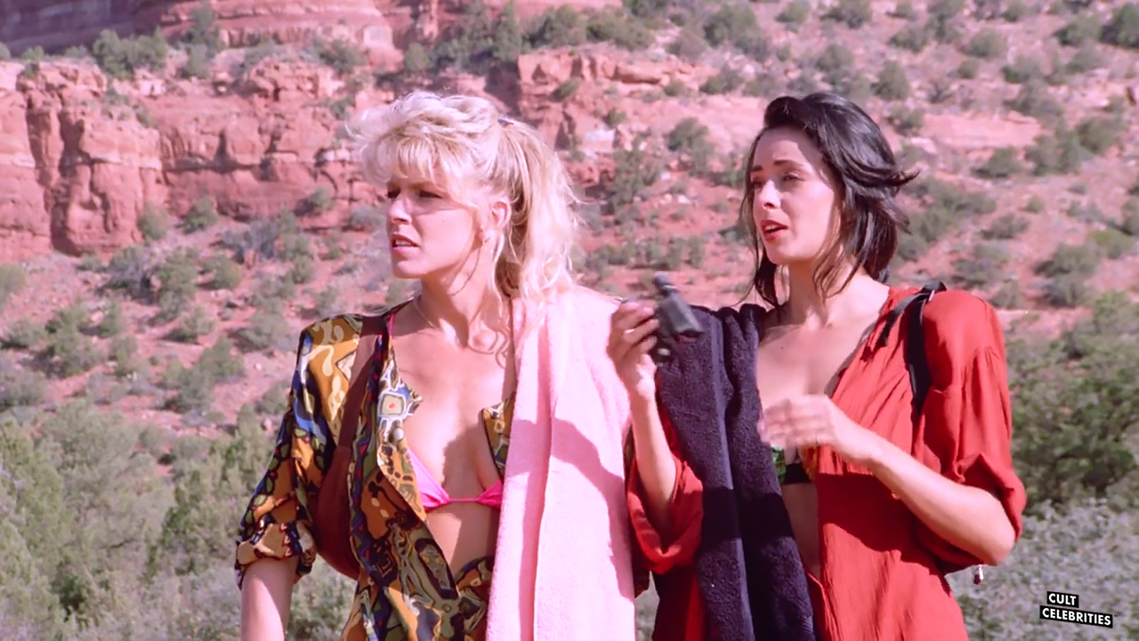 Dona Speir and Roberta Vasquez in Hard Hunted (1993)