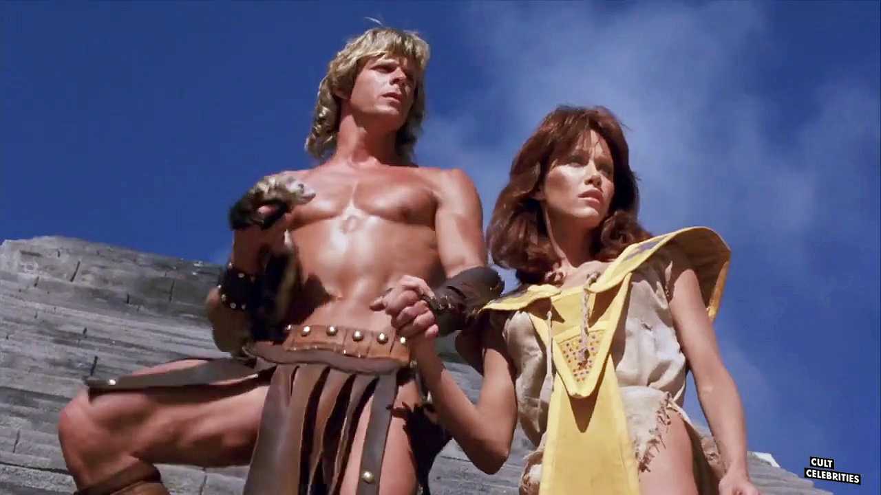 Tanya Roberts and Marc Singer in The Beastmaster (1982)