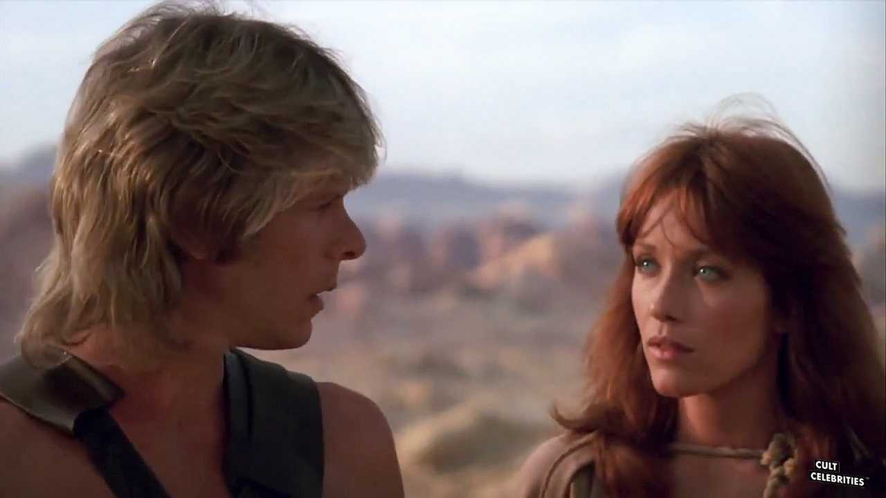 Tanya Roberts and Marc Singer in The Beastmaster (1982)