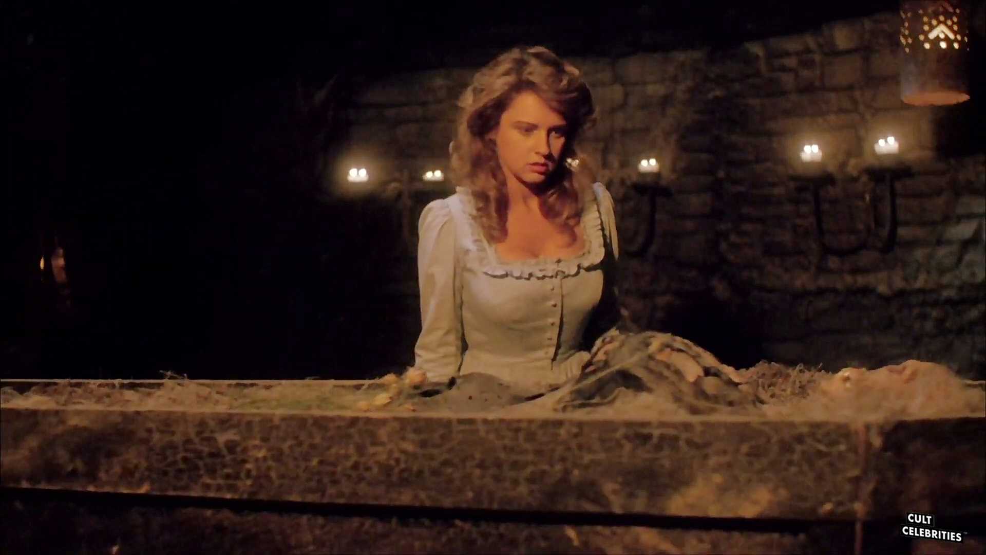 Gail Thackray (also known as Gail Harris) in The Haunting of Morella with Lana Clarkson, Debbie Dutch and Maria Ford.